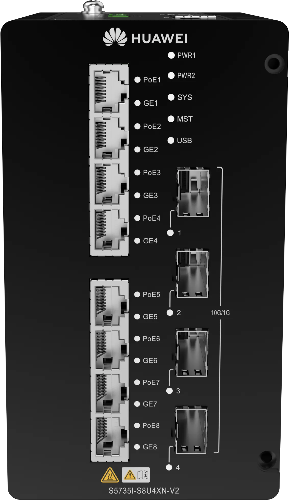 Industrial (DIN Rail–Mounted) CloudEngine S5735I-S8U4XN-V2