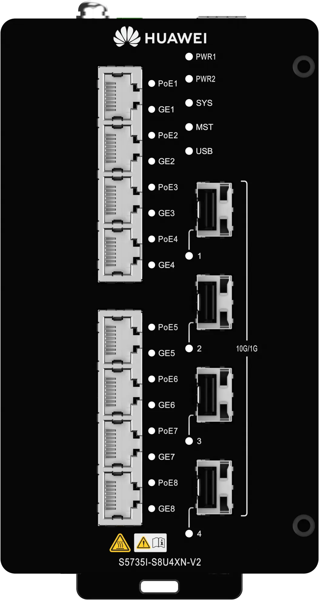 Industrial (DIN Rail–Mounted) CloudEngine S5735I-S8U4XN-V2