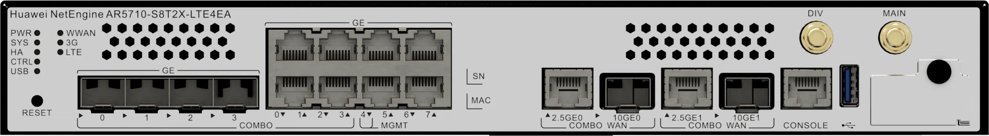 Enterprise Router NetEngine AR5710-S8T2X-LTE4EA